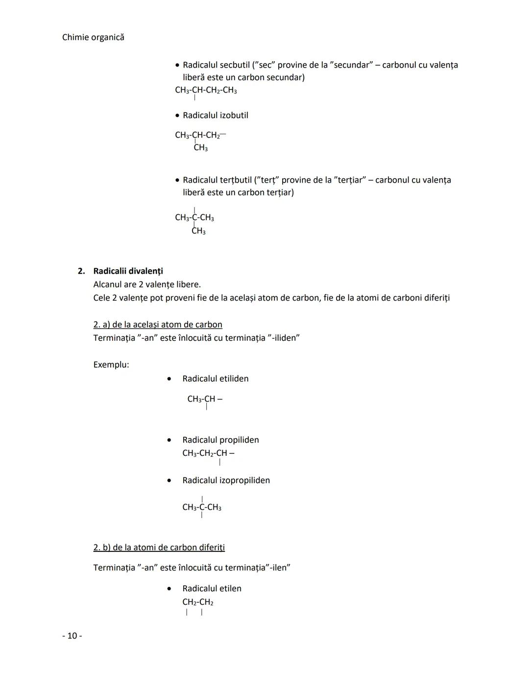 # Chimie organică
# Alcanii
## Generalități
- sunt hidrocarburi saturate
- au formula generală $C_nH_{2n+2}$
- toți atomii de C sunt hibr