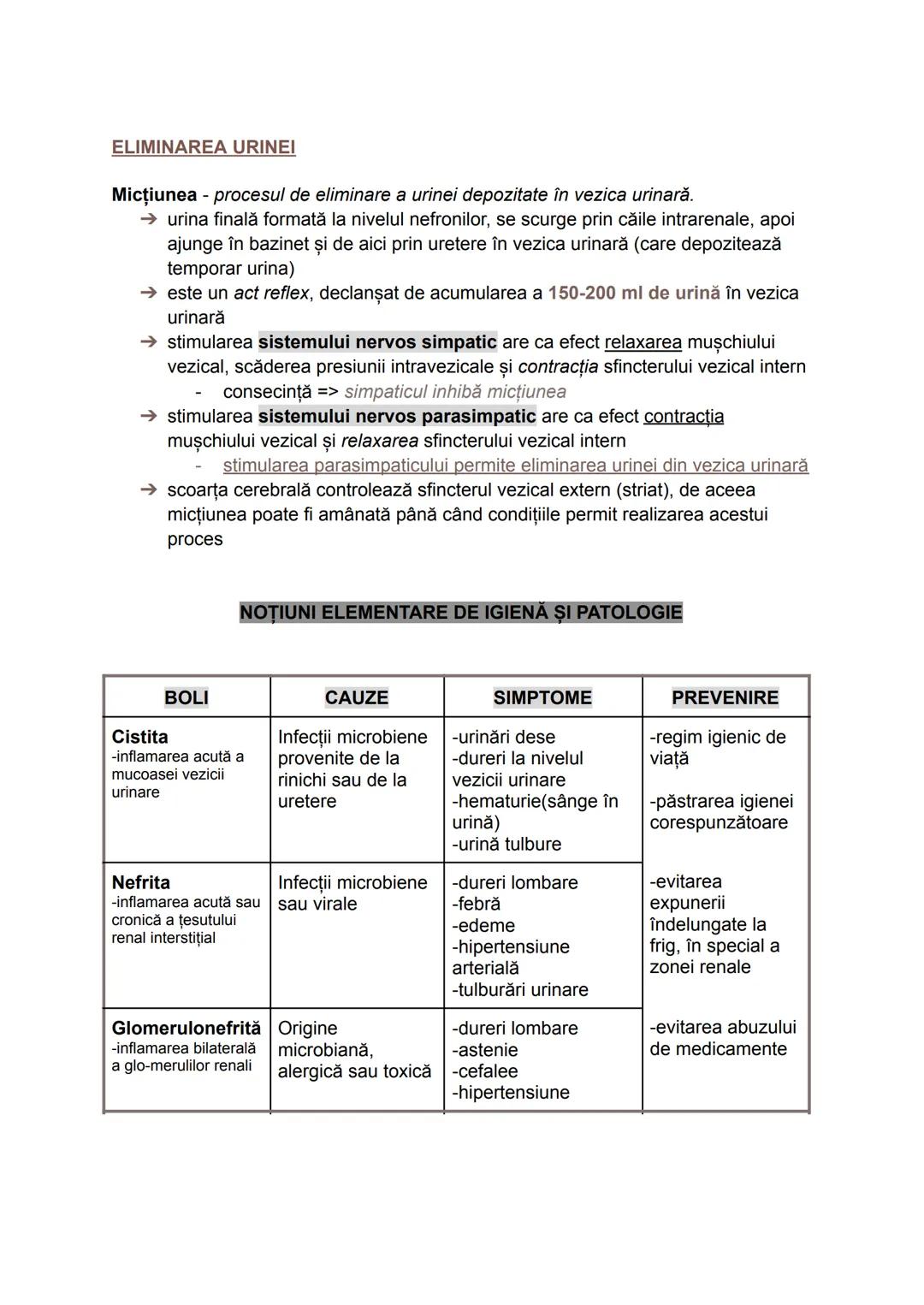 excreția # EXCRETIA
→ procesul prin care apa, substanțele
nefolositoare și cele în exces se elimină
din organism, sub formă de urină.
→ con