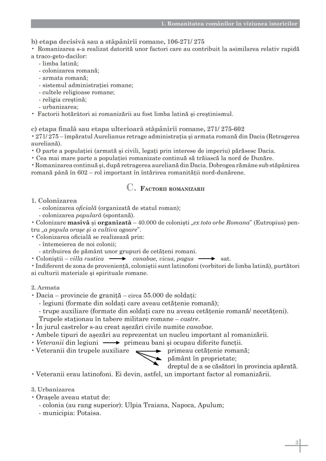 --- OCR Start ---
A. POPOARE ŞI SPAȚII ISTORICE
1
Romanitatea românilor în viziunea istoricilor
I. IDENTITATEA ROMÂNILOR
Cine sunt strămoşii