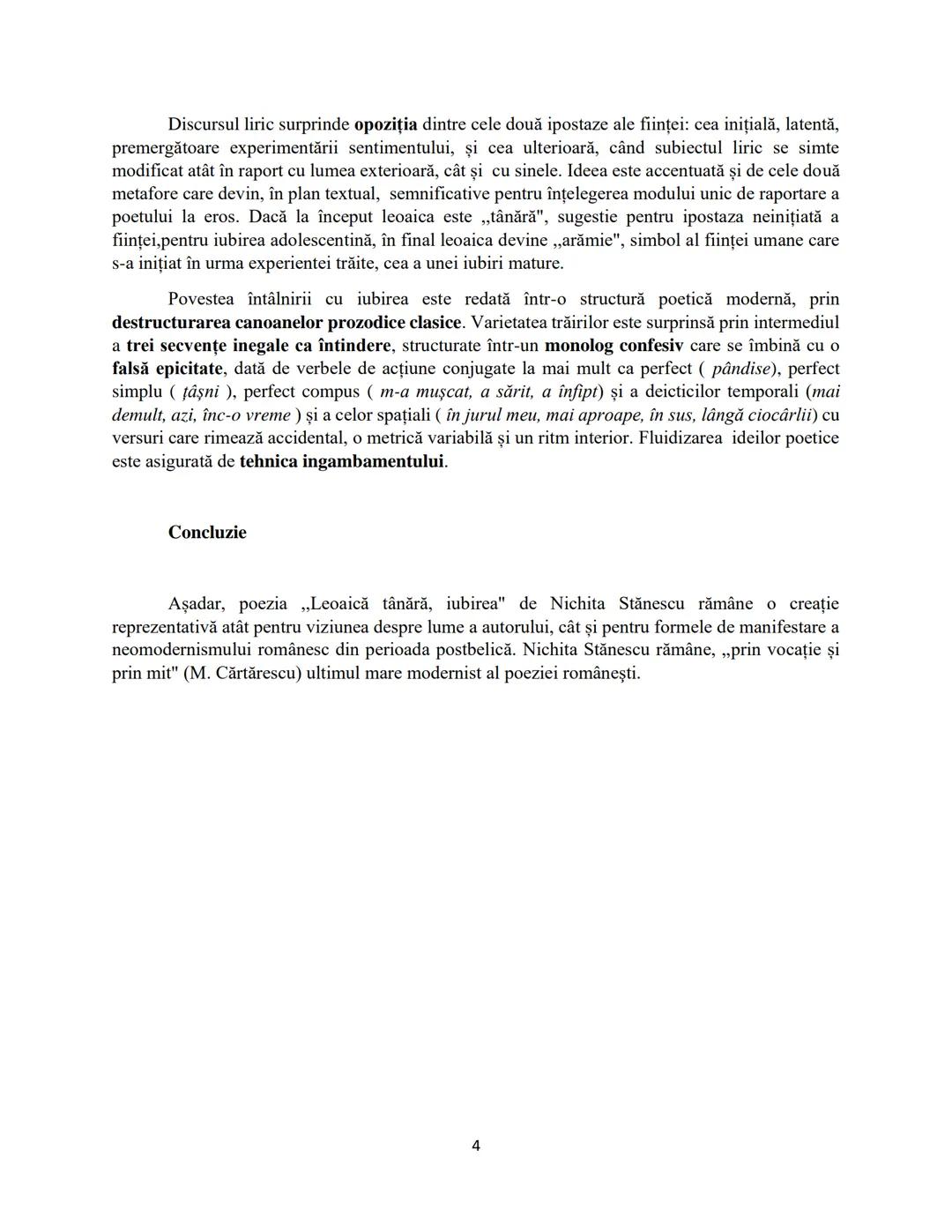 # Leoaică tânără, iubirea
de Nichita Stănescu
Introducere
După cel de-Al Doilea Război Mondial, societatea românească intră într-o profun