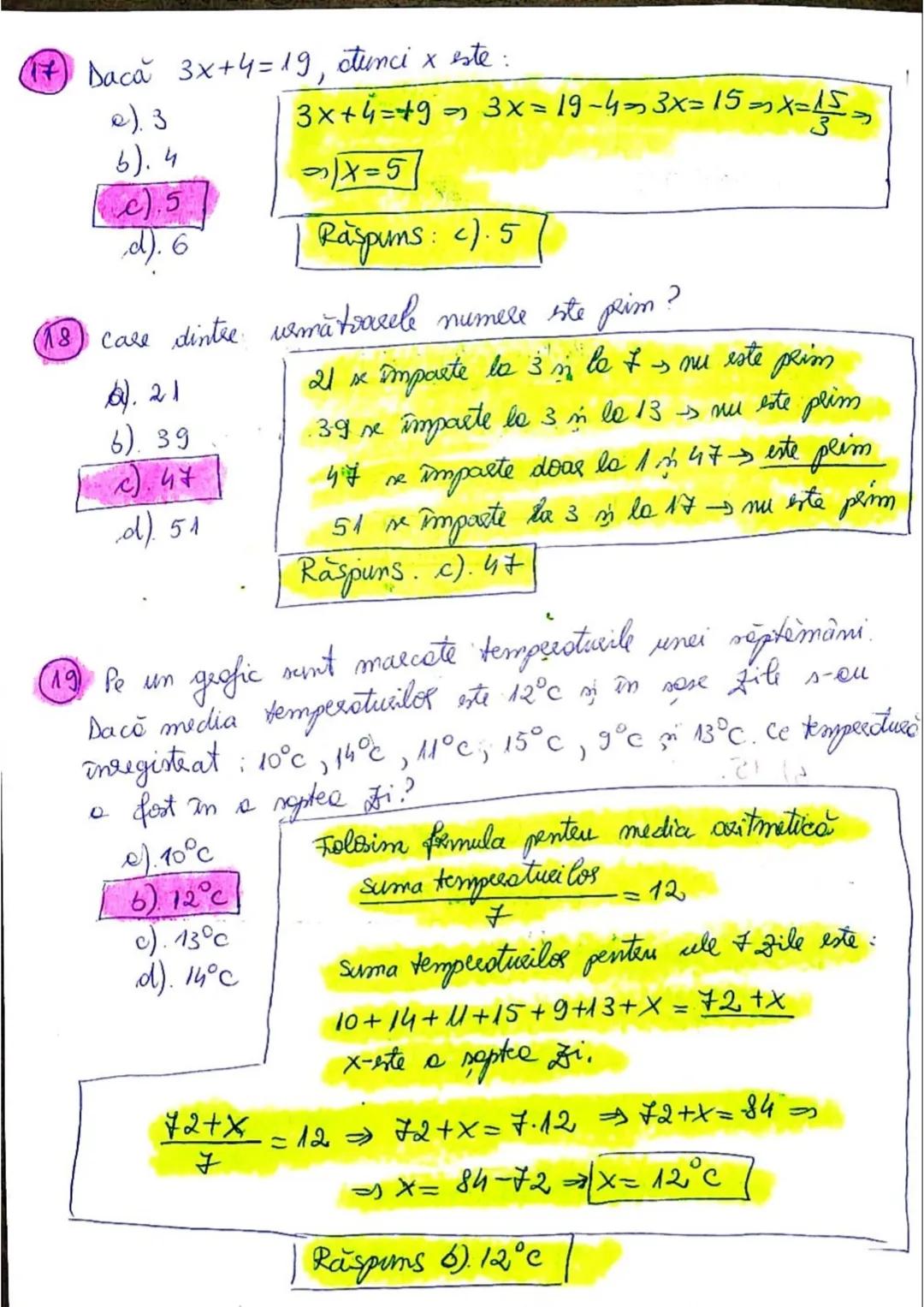 Exercitii tip Subiectul I - Matematicoa Evaluace Hastfonda
①. Rezultatul calculului 15+28 ste:
a). 33
6). 43
c). 53
d). 58
(2). Cel ma