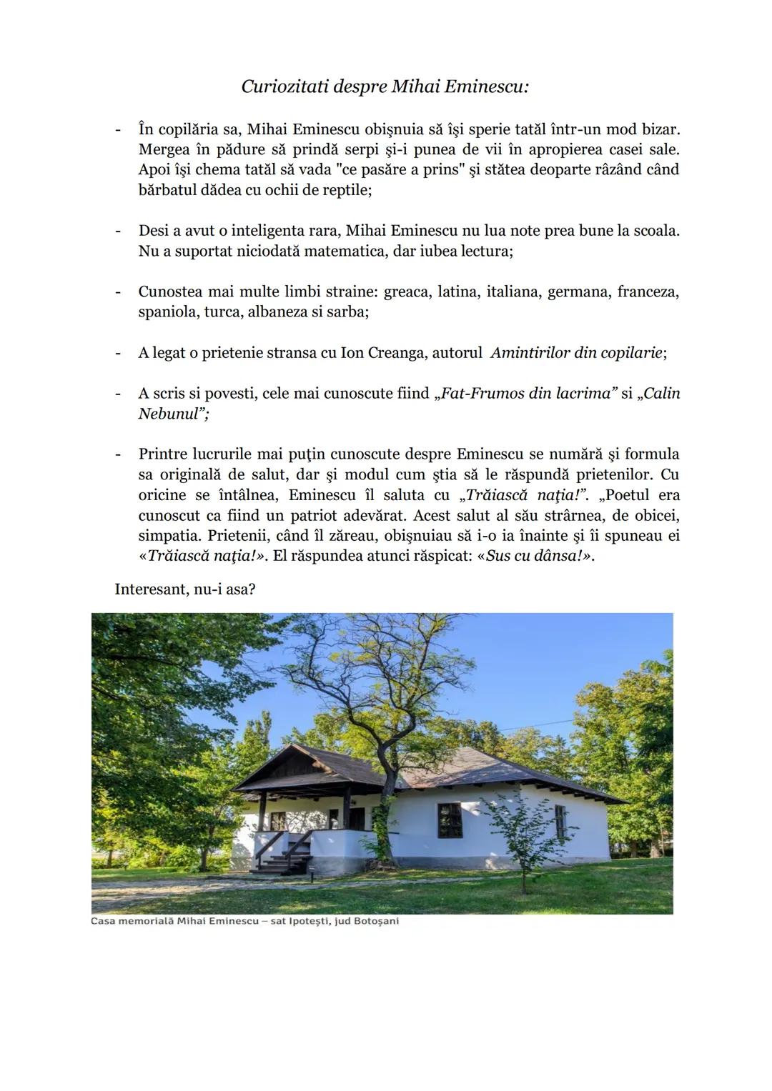 # Mihai Eminescu
Emine
Mihai Eminescu este cel mai mare poet, prozator si jurnalist roman considerat
de cititorii români şi de critica lit