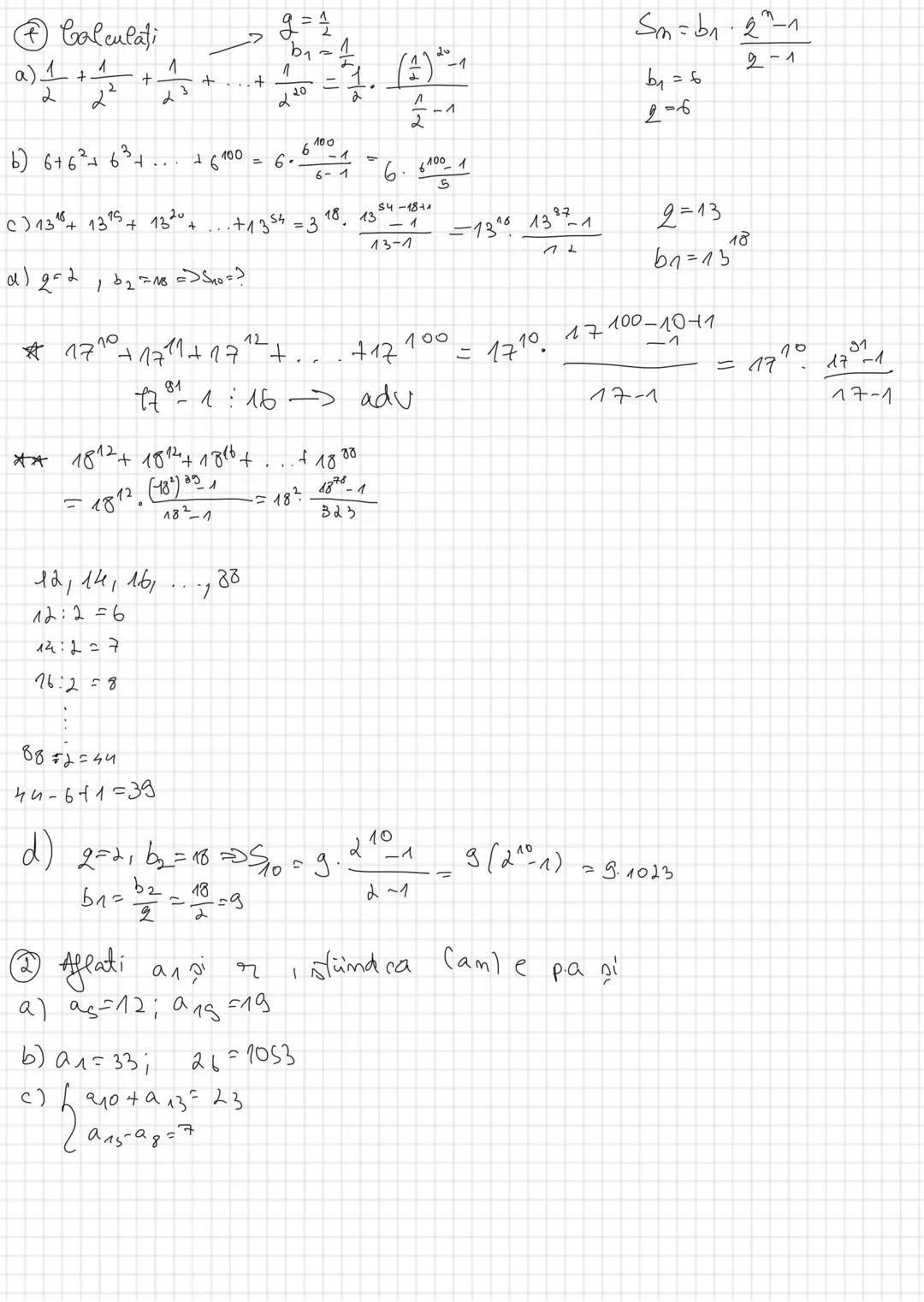 27.11.2023
Progresi geometrice
Def: numim progresie geometrică un șir de
numere reale
$(b_m)_{m=1}$ cu proprietatea că raportul dintre ori