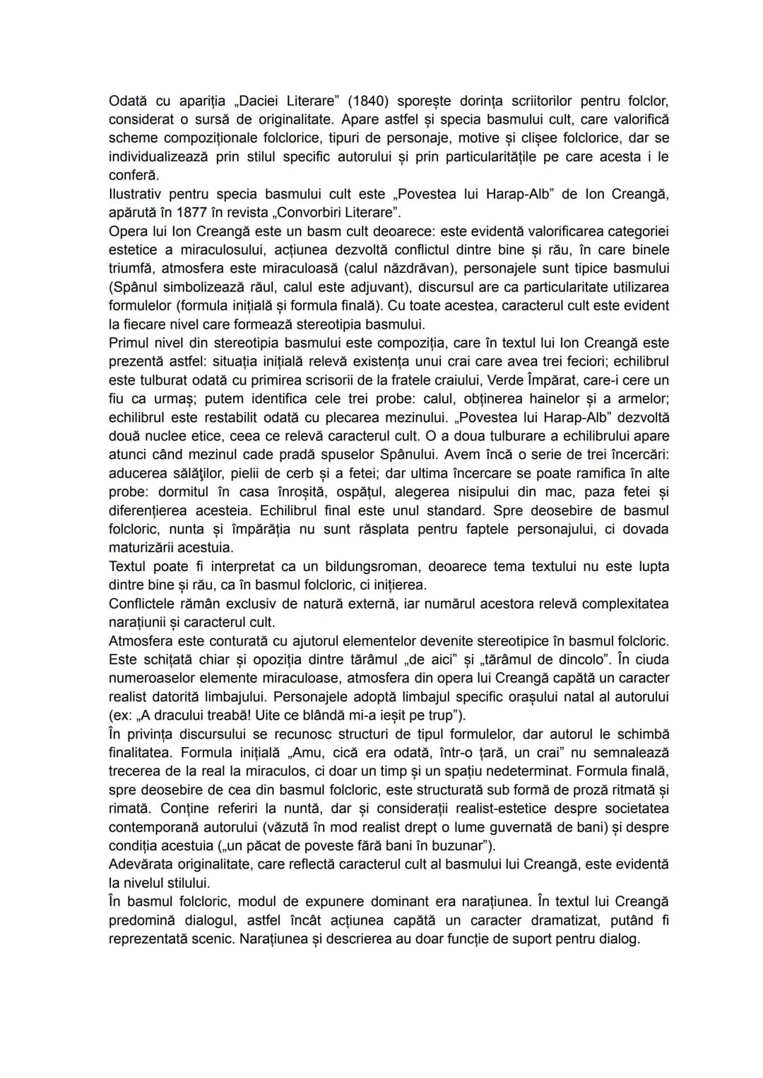 Odata cu aparitia "Daciei Literare" (1840) sporeste dorinta scriitorilor pentru
folclor, considerat o sursa de originalitate. Apare astfel s