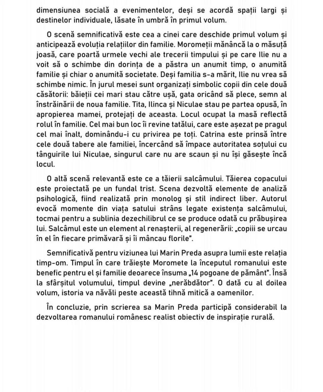 # Moromeții
de Marin Preda
• Viziunea despre lume într-un roman postbelic.
Considerat de critica literară cel mai important romancier pos