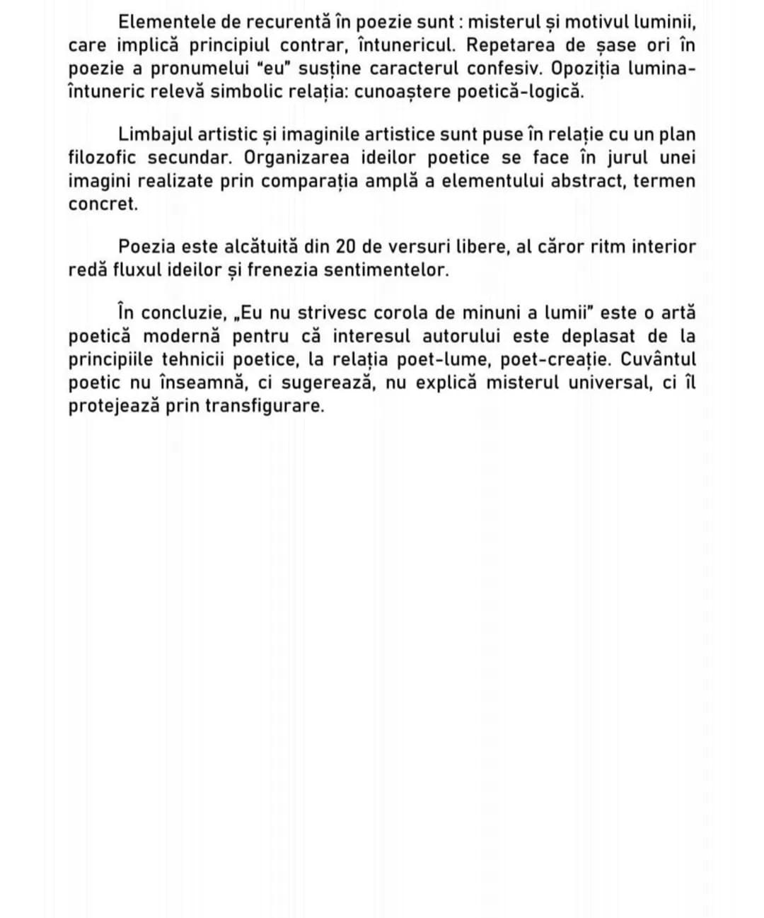 # Eu nu strivesc corola de minuni a lumii
de Lucian Blaga
• Viziunea despre lume într-o poezie modernistă •
Lucian Blaga, dramaturg, filo