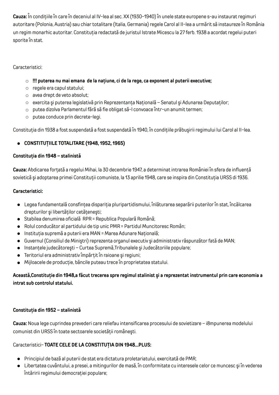 --- OCR Start ---
CAP. III
CONSTITUŢIILE DIN ROMÂNIA
Constituţia reprezintă legea fundamentală a unui stat, care reglementează funcţionarea