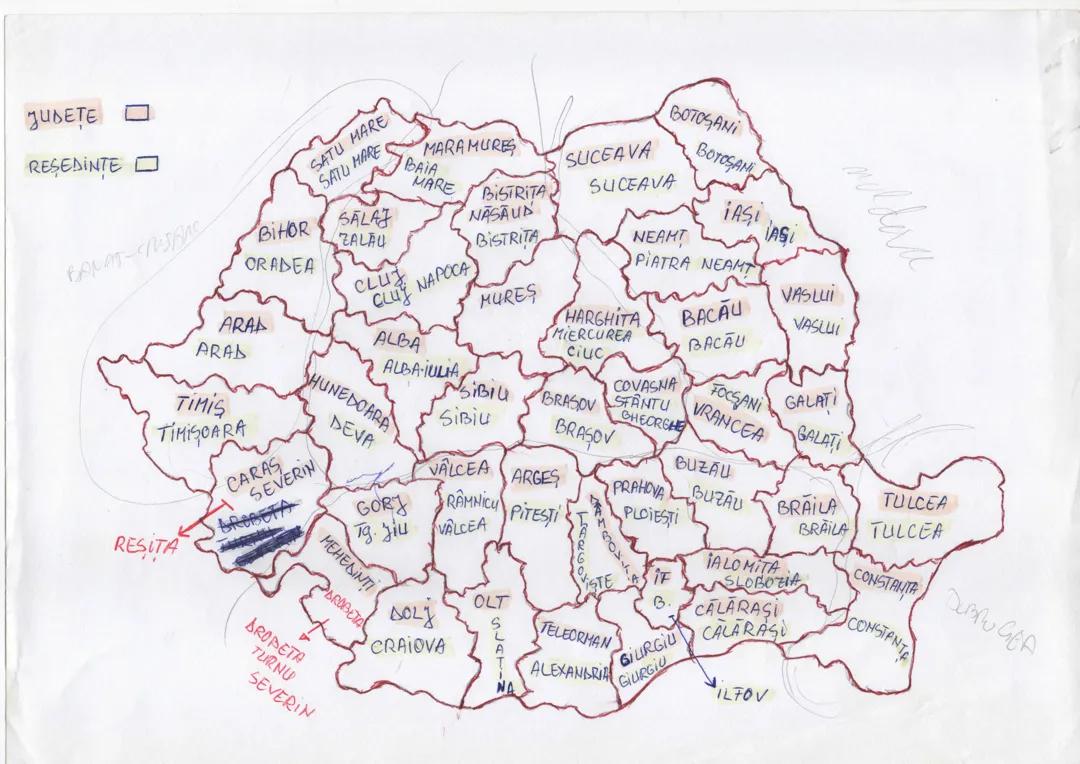 Județe și reședințe de Județe