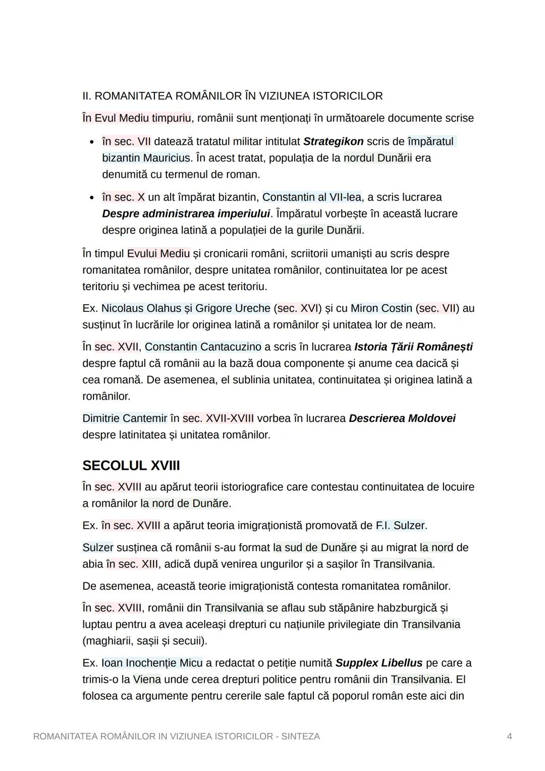 # Istorie Bacalaureat
Portofoliu # ROMANITATEA ROMÂNILOR IN
# VIZIUNEA ISTORICILOR -
# SINTEZA
I. FORMAREA POPORULUI ROMÂN
Poporul român