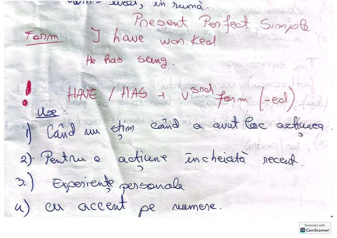 Present Perfect Continious , Present Perfect Simple si Past Simple B2+