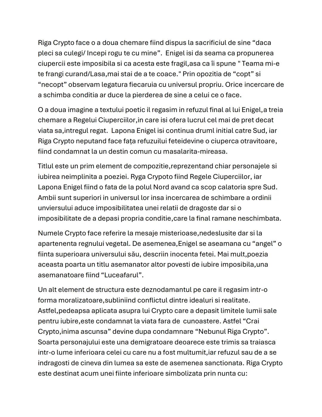 # Riga Crypto si Lapona Enigel
Poezia "Riga Crypto si Lapona Enigel" de Ion Barbu aparuta in 1924 in revista
Viata Romaneasca, face parte d