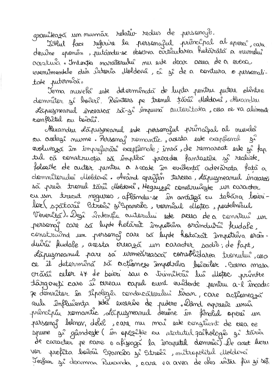 # Alexandru Lapusneanul
de Costache Negruzzi
Caracterizarea lui Alexandru Lapusneanul
Nuvela Alexandru Lapusneanul a fost publicată în prim