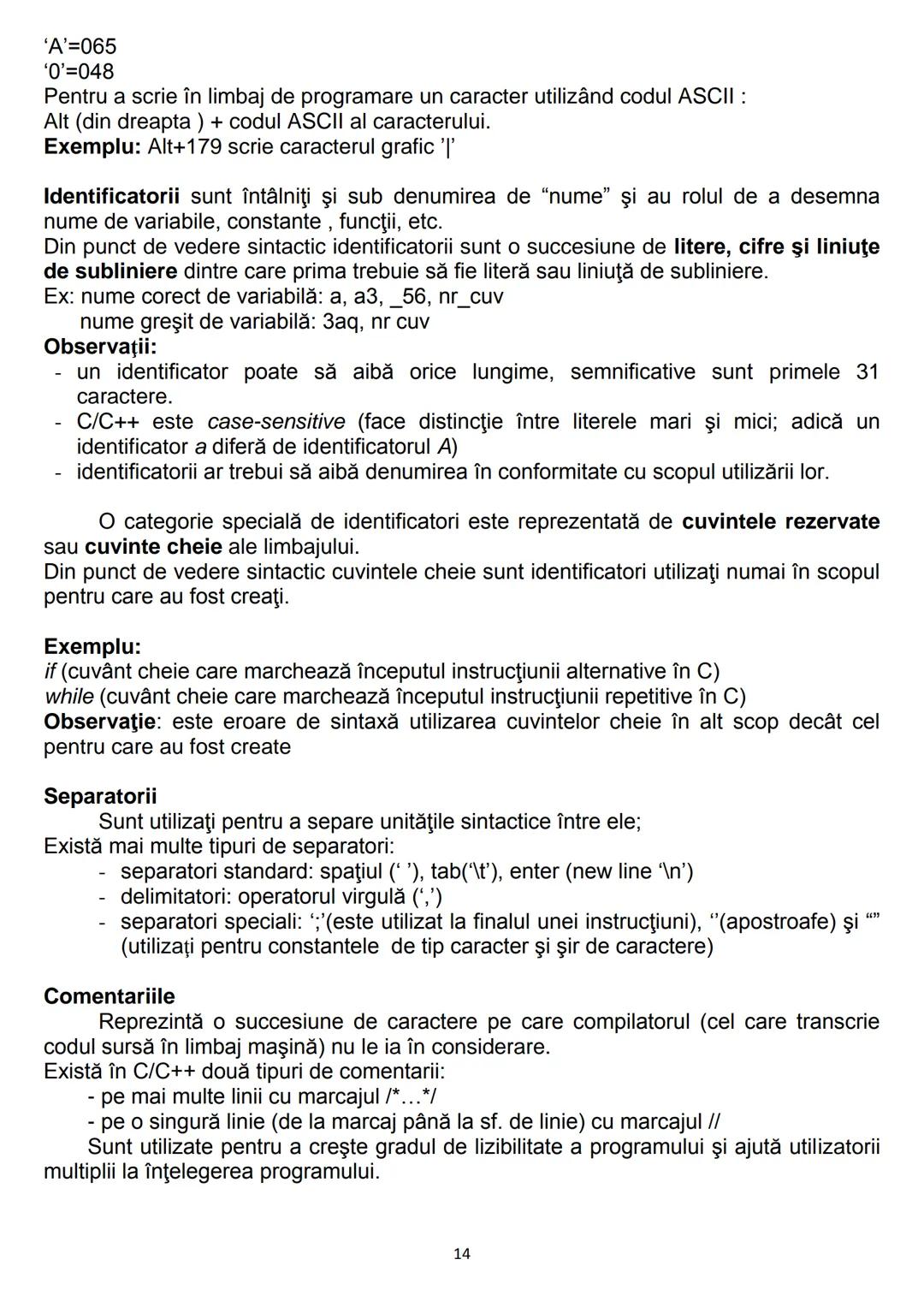 # 1. Algoritmi
CONŢINUTURI Bacalaureat
1.1. Noţiunea de algoritm, caracteristici
1.2. Date, variabile, expresii, operaţii
1.3. Structuri de