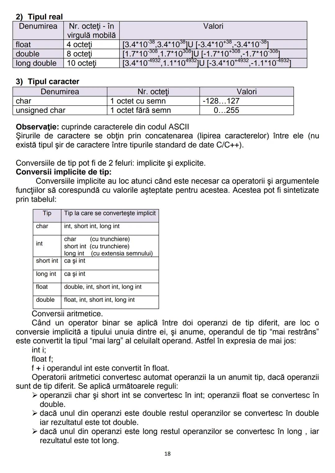 # 1. Algoritmi
CONŢINUTURI Bacalaureat
1.1. Noţiunea de algoritm, caracteristici
1.2. Date, variabile, expresii, operaţii
1.3. Structuri de