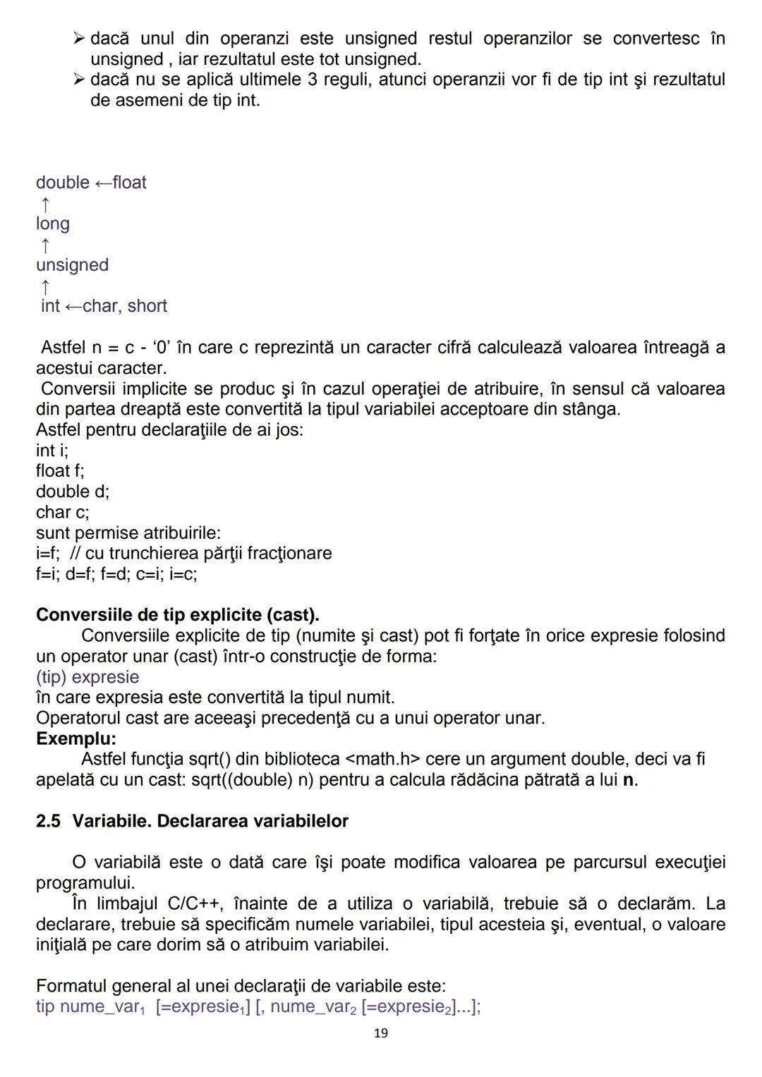 # 1. Algoritmi
CONŢINUTURI Bacalaureat
1.1. Noţiunea de algoritm, caracteristici
1.2. Date, variabile, expresii, operaţii
1.3. Structuri de