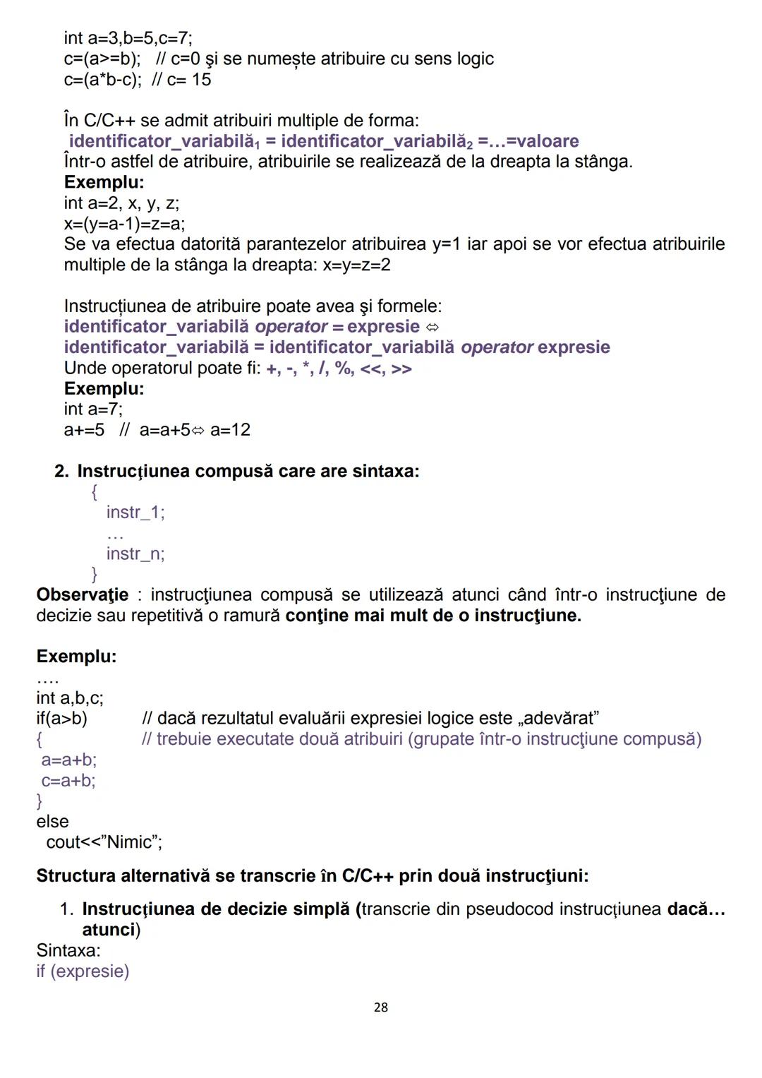 # 1. Algoritmi
CONŢINUTURI Bacalaureat
1.1. Noţiunea de algoritm, caracteristici
1.2. Date, variabile, expresii, operaţii
1.3. Structuri de