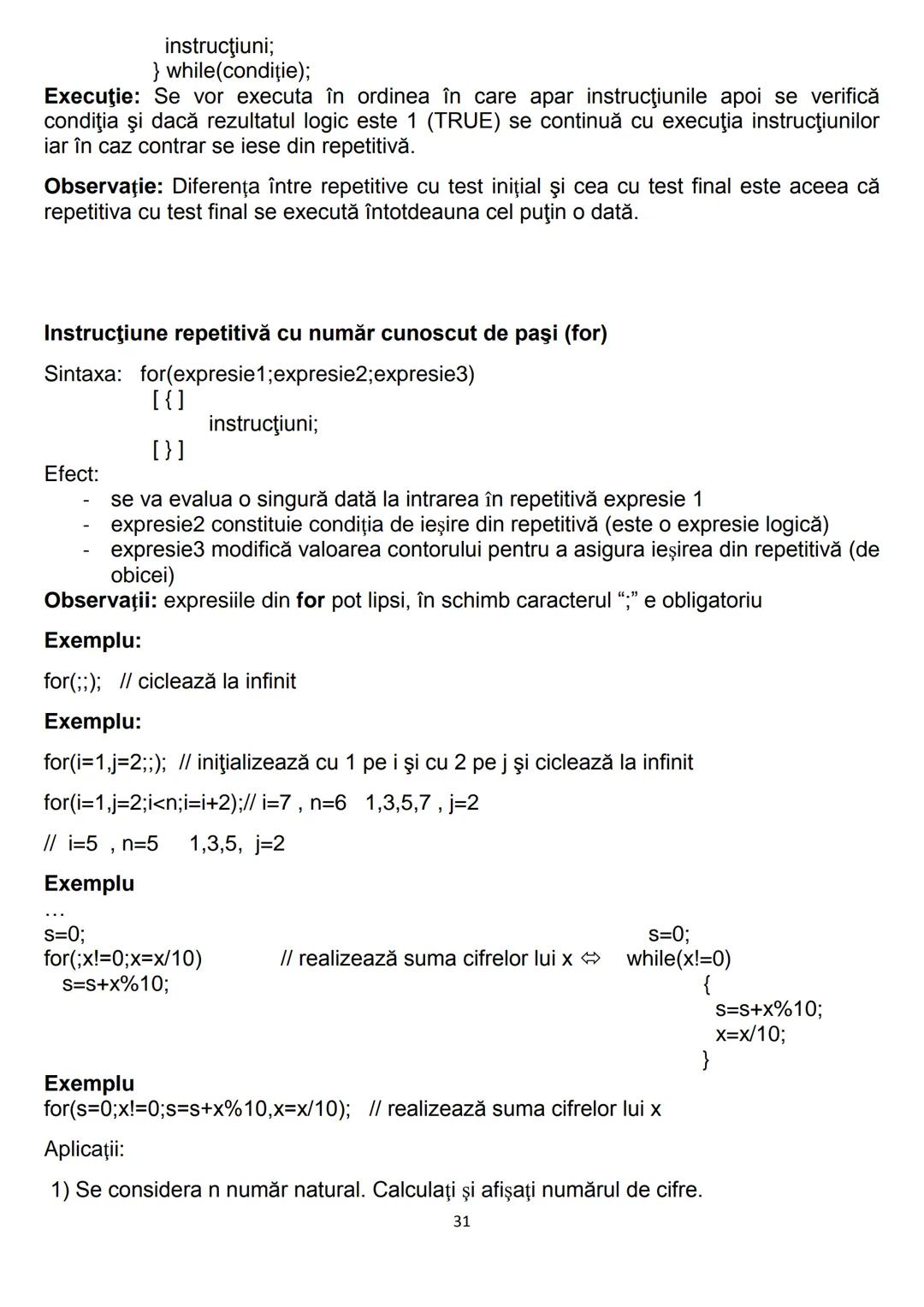 # 1. Algoritmi
CONŢINUTURI Bacalaureat
1.1. Noţiunea de algoritm, caracteristici
1.2. Date, variabile, expresii, operaţii
1.3. Structuri de