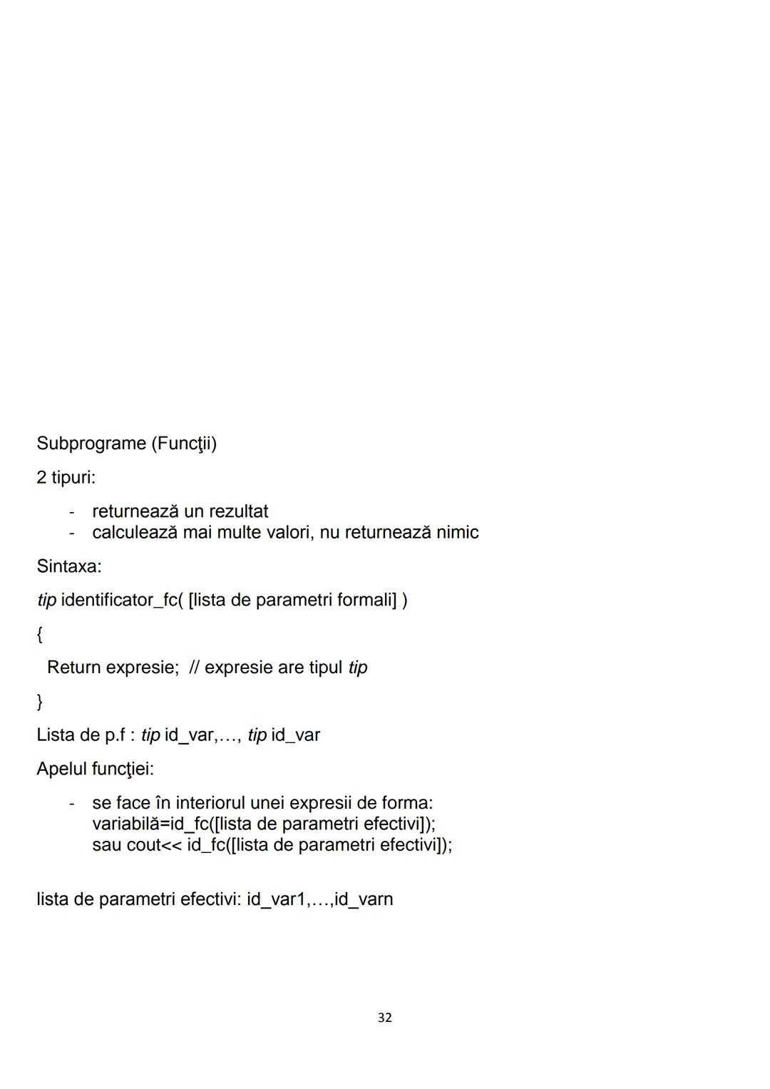 # 1. Algoritmi
CONŢINUTURI Bacalaureat
1.1. Noţiunea de algoritm, caracteristici
1.2. Date, variabile, expresii, operaţii
1.3. Structuri de