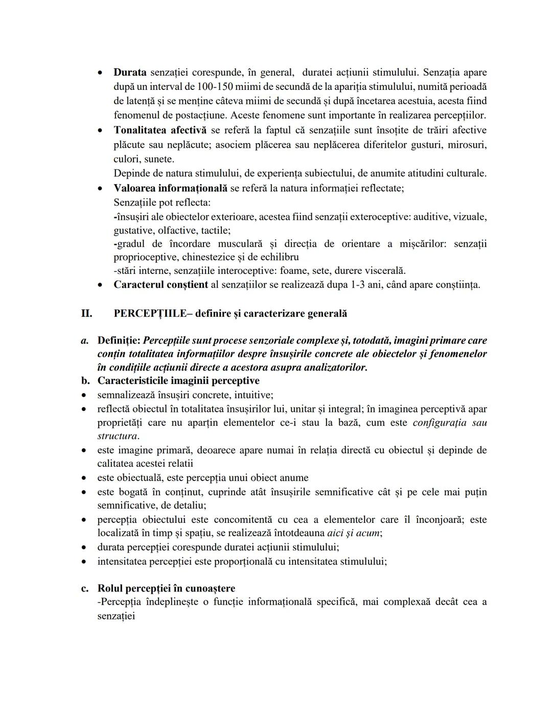 --- OCR Start ---
Fragment din lucrarea "PSIHOLOGIA PRIN SINTEZE SI GRILE"
Profesor IORDAN MARIETA
PROCESE COGNITIVE SENZORIALE
I.
II.
III.