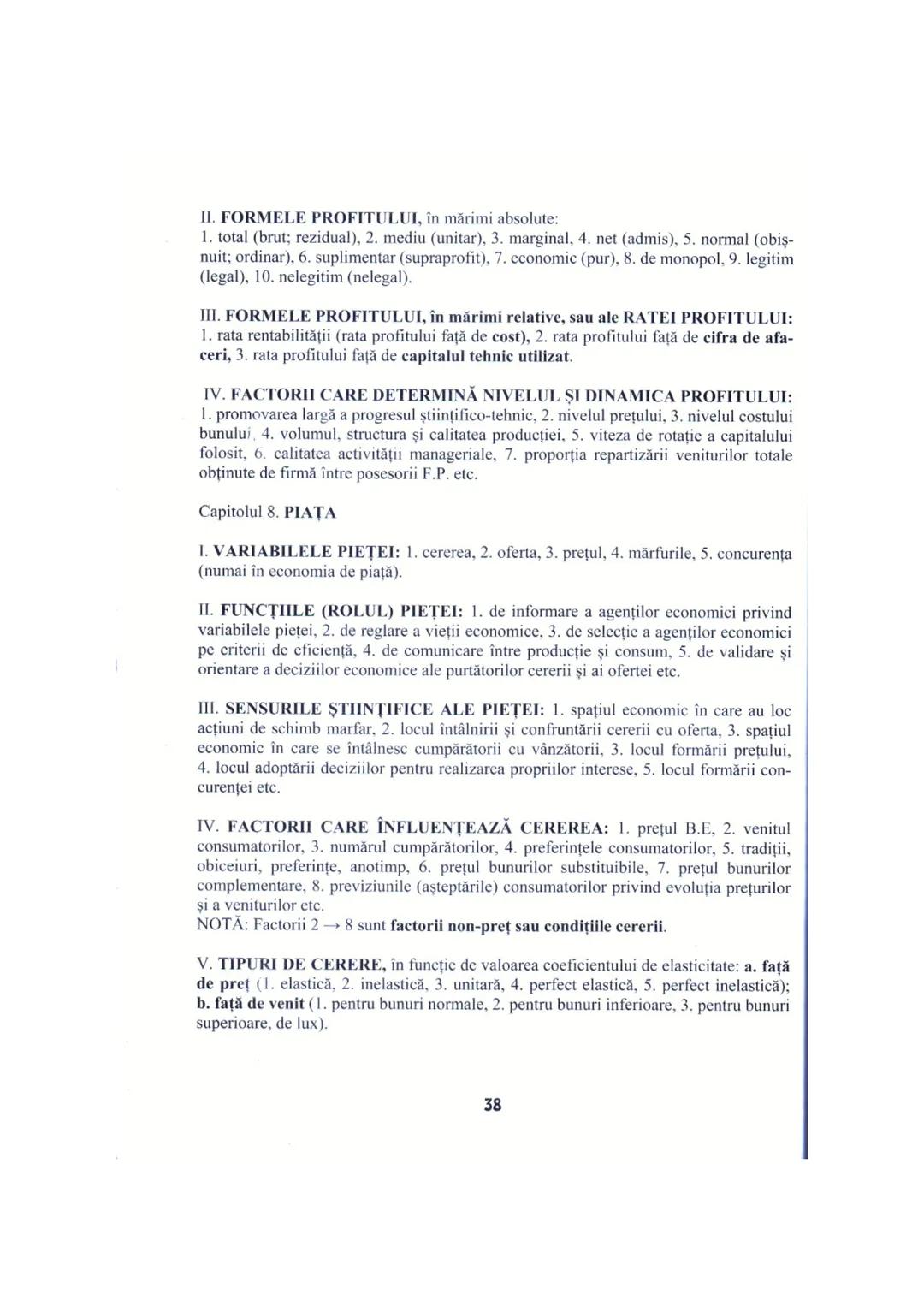 # I. PROGRAMA DETALIATĂ DE EXAMEN
# PENTRU DISCIPLINA ECONOMIE
I. INTRODUCERE ÎN ECONOMIE: Nevoi umane; Bunuri (bunuri libere şi bunuri
eco
