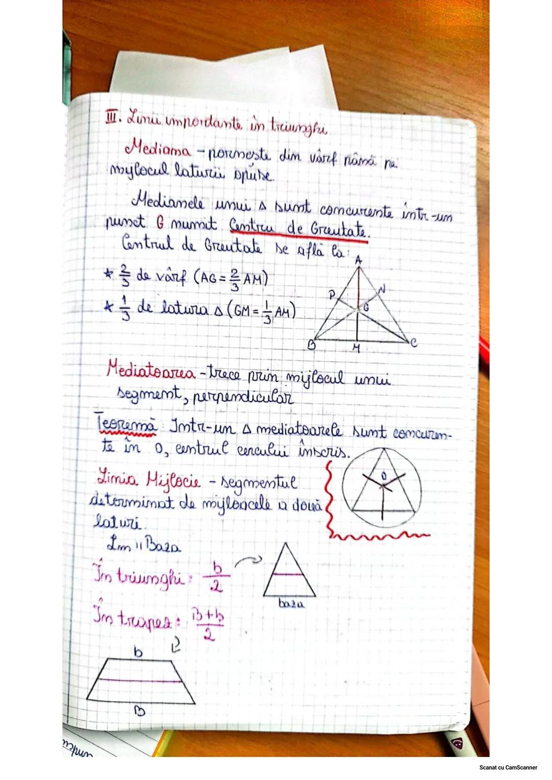 --- OCR Start ---
Recapitularem Core
I Unghiuri
I Unghiul mul =0^{\circ}
2. Unghiul ascutit = <90^{\circ}
3. Unghiul drept =90^{\circ}
4. Un