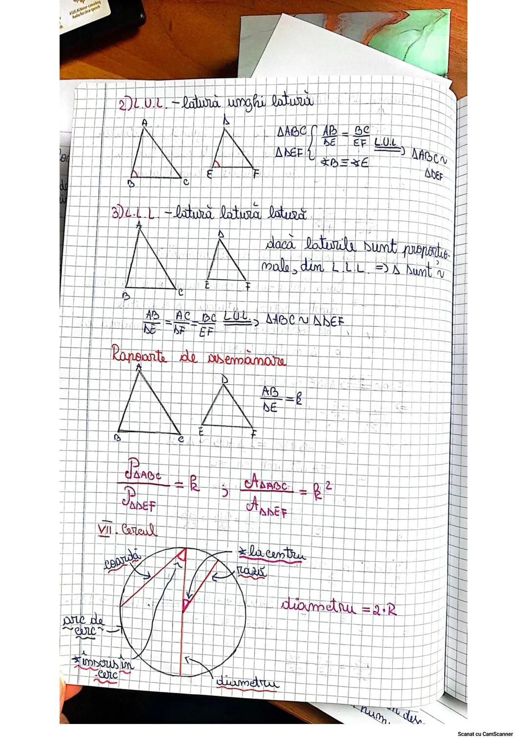 --- OCR Start ---
Recapitularem Core
I Unghiuri
I Unghiul mul =0^{\circ}
2. Unghiul ascutit = <90^{\circ}
3. Unghiul drept =90^{\circ}
4. Un