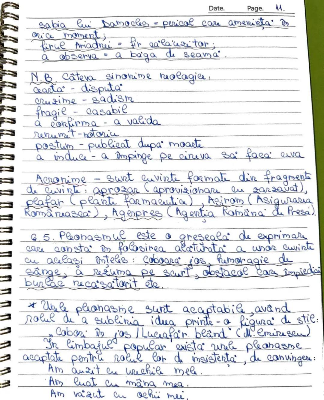 Date. Page. 1.
Capitolul A-Vocabularul
Potalitatea cuvinte Car dirts - o limba formeaza
cabularul sam lexicul limbii respective.
Vocabular