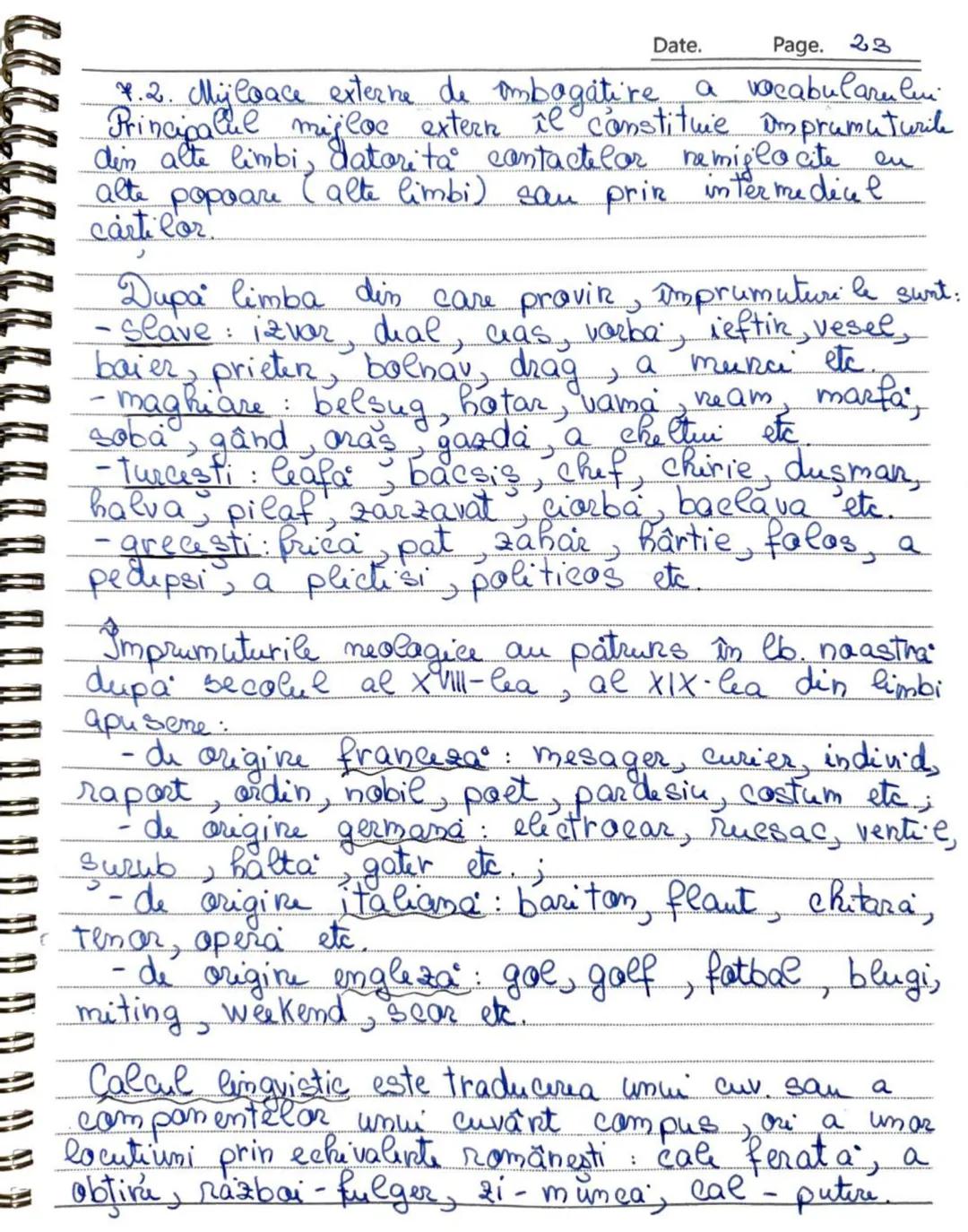 Date. Page. 1.
Capitolul A-Vocabularul
Potalitatea cuvinte Car dirts - o limba formeaza
cabularul sam lexicul limbii respective.
Vocabular