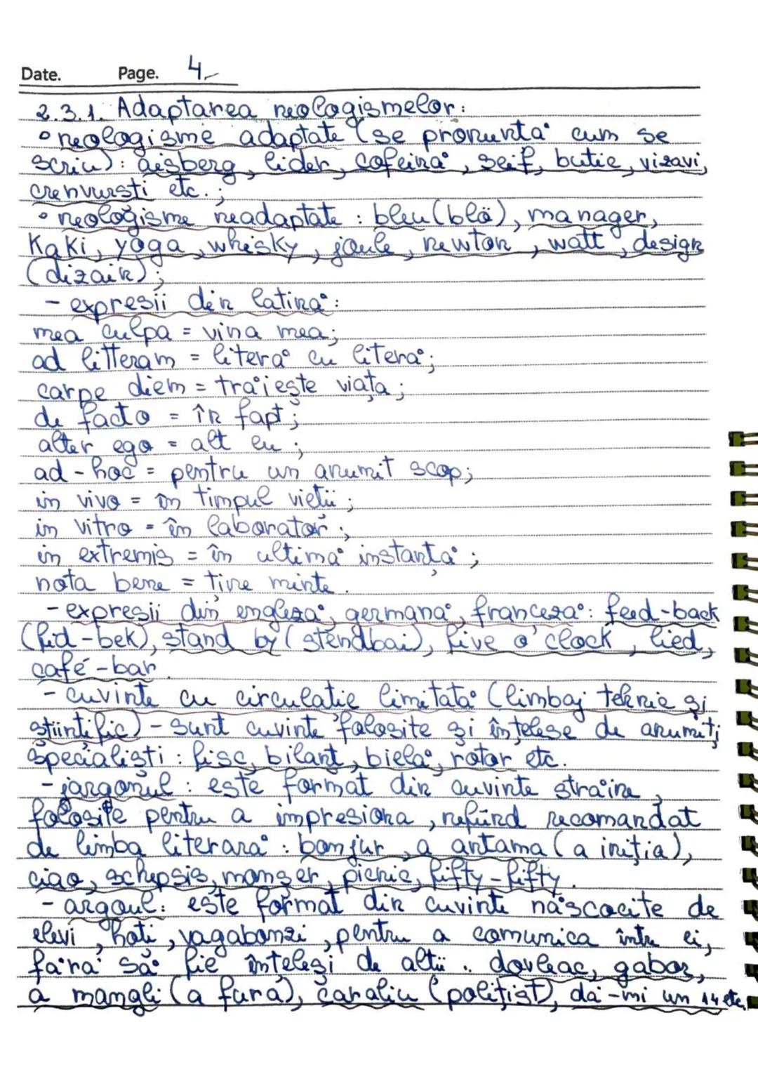 Date. Page. 1.
Capitolul A-Vocabularul
Potalitatea cuvinte Car dirts - o limba formeaza
cabularul sam lexicul limbii respective.
Vocabular