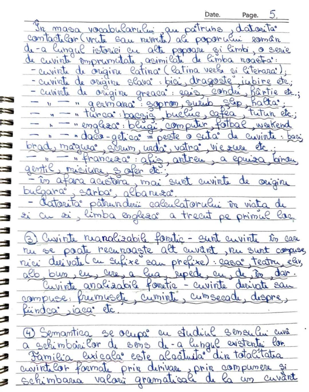 Date. Page. 1.
Capitolul A-Vocabularul
Potalitatea cuvinte Car dirts - o limba formeaza
cabularul sam lexicul limbii respective.
Vocabular