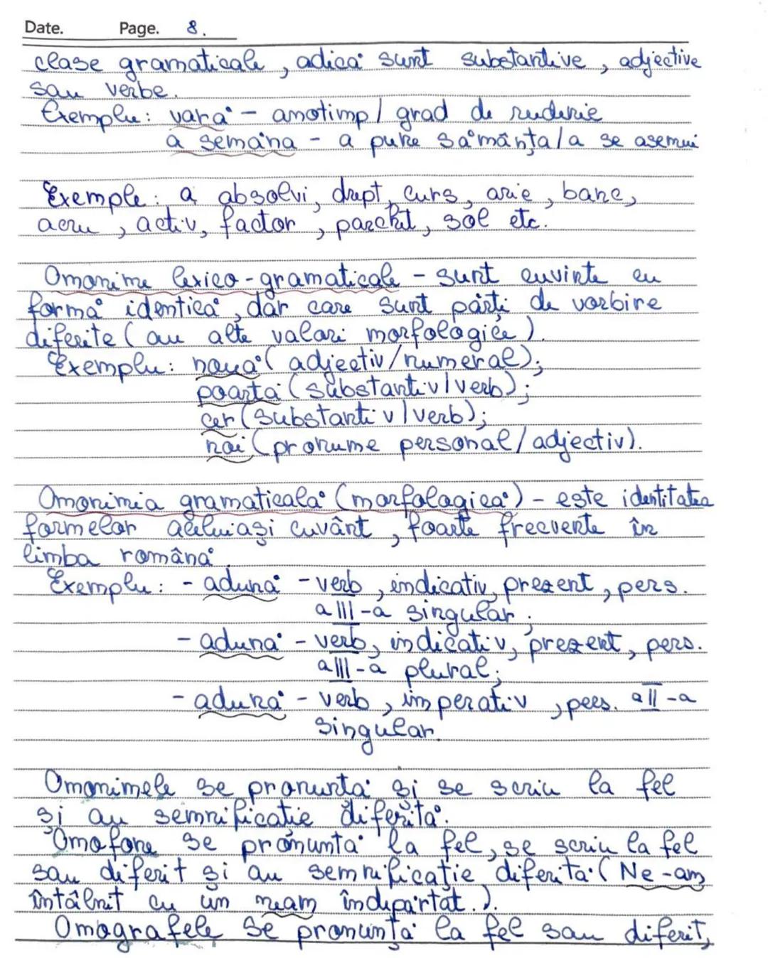 Date. Page. 1.
Capitolul A-Vocabularul
Potalitatea cuvinte Car dirts - o limba formeaza
cabularul sam lexicul limbii respective.
Vocabular