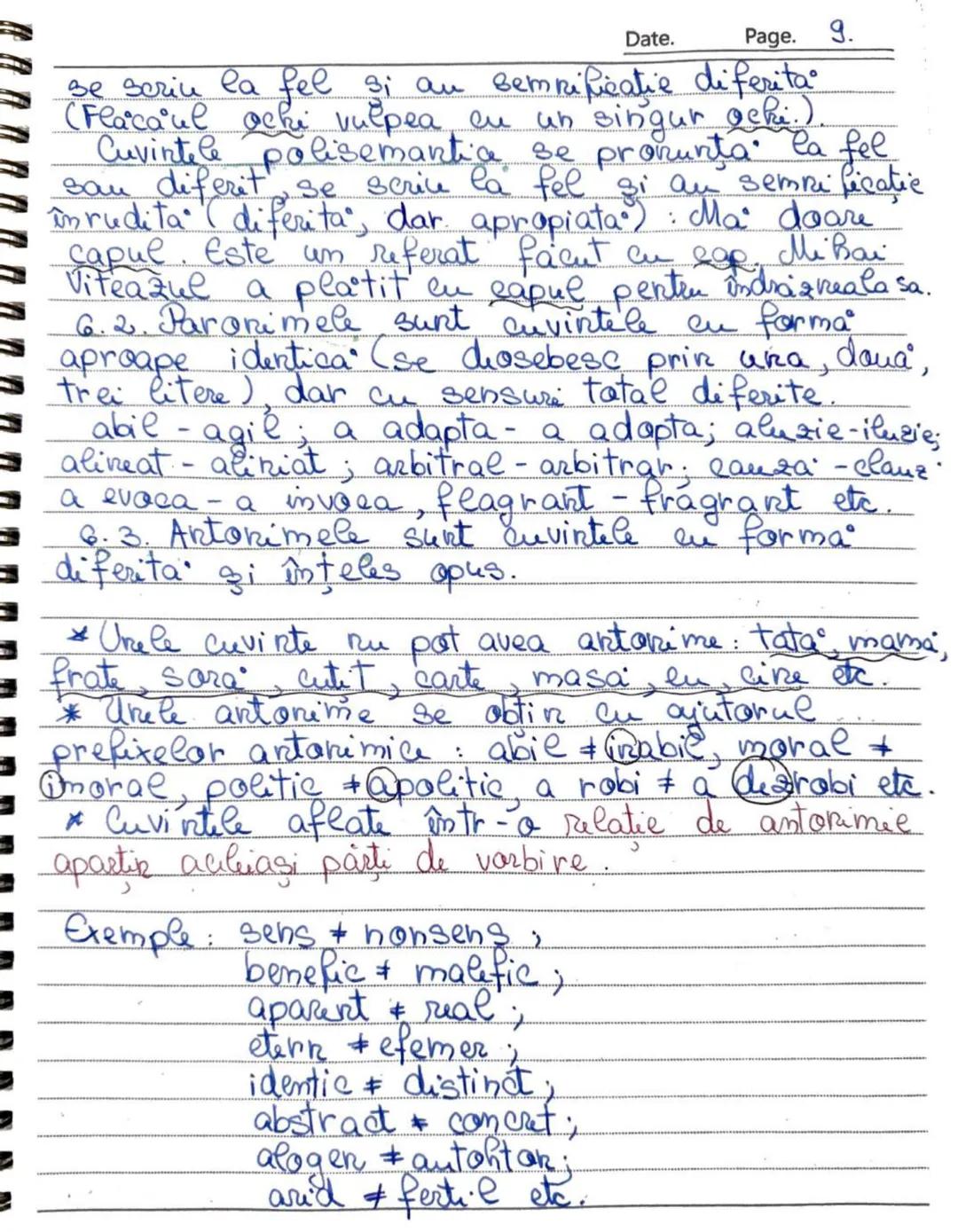 Date. Page. 1.
Capitolul A-Vocabularul
Potalitatea cuvinte Car dirts - o limba formeaza
cabularul sam lexicul limbii respective.
Vocabular