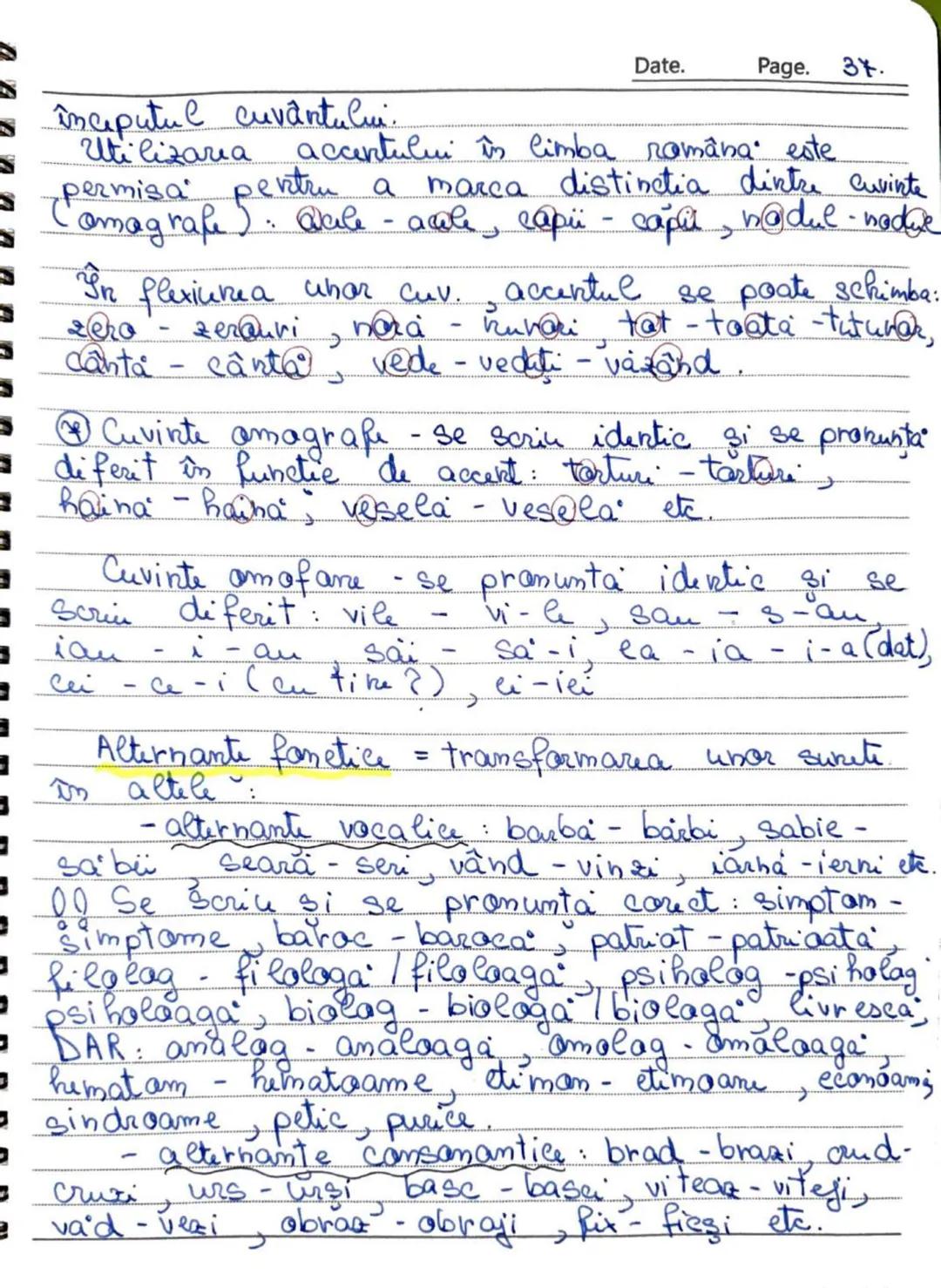 --- OCR Start ---
Date. Page. 24
Capitolul B - Foretica
Ponetica studiază sunetele limbii române.
Alfabetul limbii române şi suretele
Sumetu