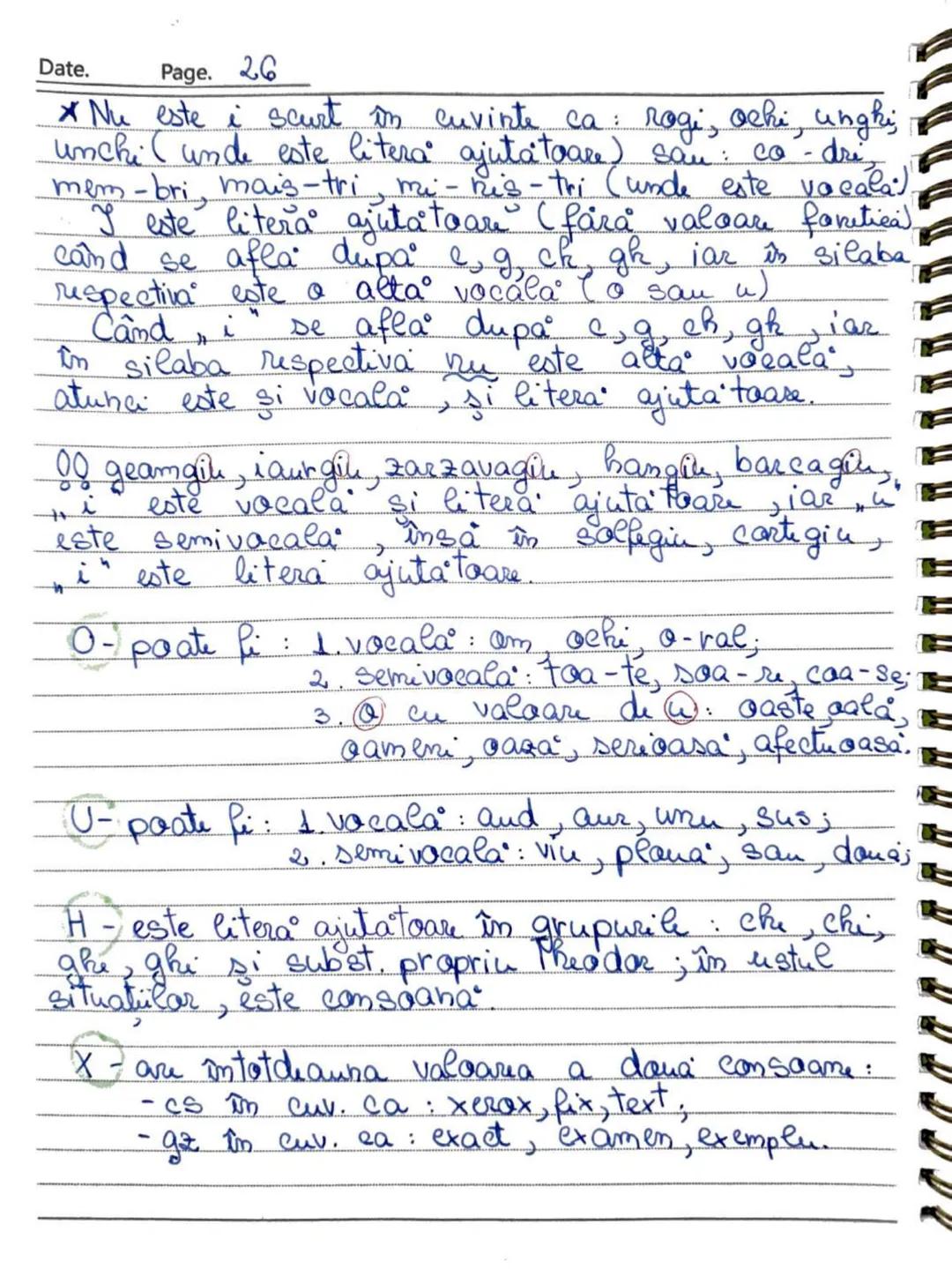 --- OCR Start ---
Date. Page. 24
Capitolul B - Foretica
Ponetica studiază sunetele limbii române.
Alfabetul limbii române şi suretele
Sumetu