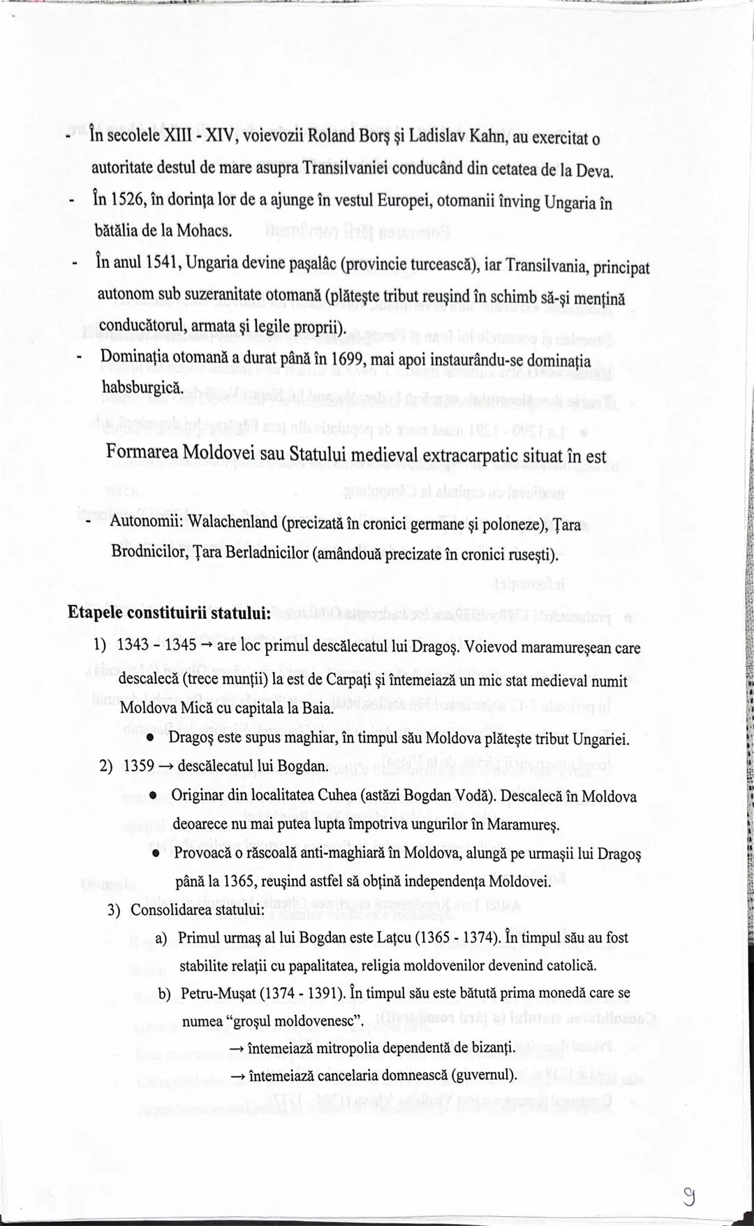 Capitolul 2 - Autonomii locale, constituirea statelor medievale româneşti
- Autonomii locale = formațiuni poliho prestatale.
6 - Autonomii