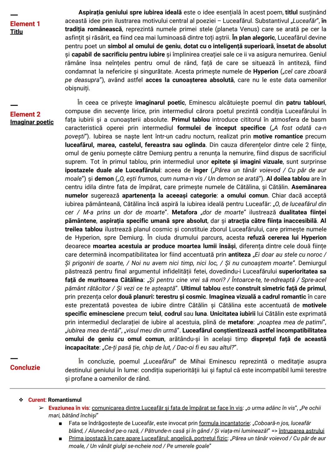 # Opere și curente
# Limba și literatura Română # Curente literare
1. Umanismul/Iluminismul
* importanţa progresului / a educaţiei
* i