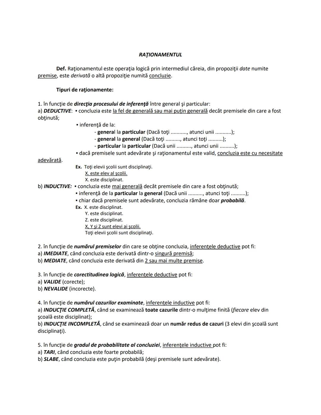 --- OCR Start ---
ARGUMENTAREA
Def. Argumentarea este procesul prin care aducem probe sau dovezi în sprijinul unei afirmaţii.
În funcţie de