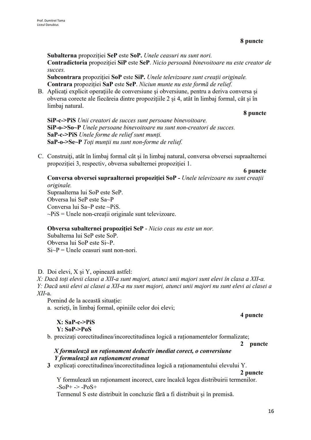 Prof. Dumitrel Toma
Liceul Danubius
Prezentarea conţinuturilor din programă și rezolvare model
I. Societate, comunicare și argumentare
*