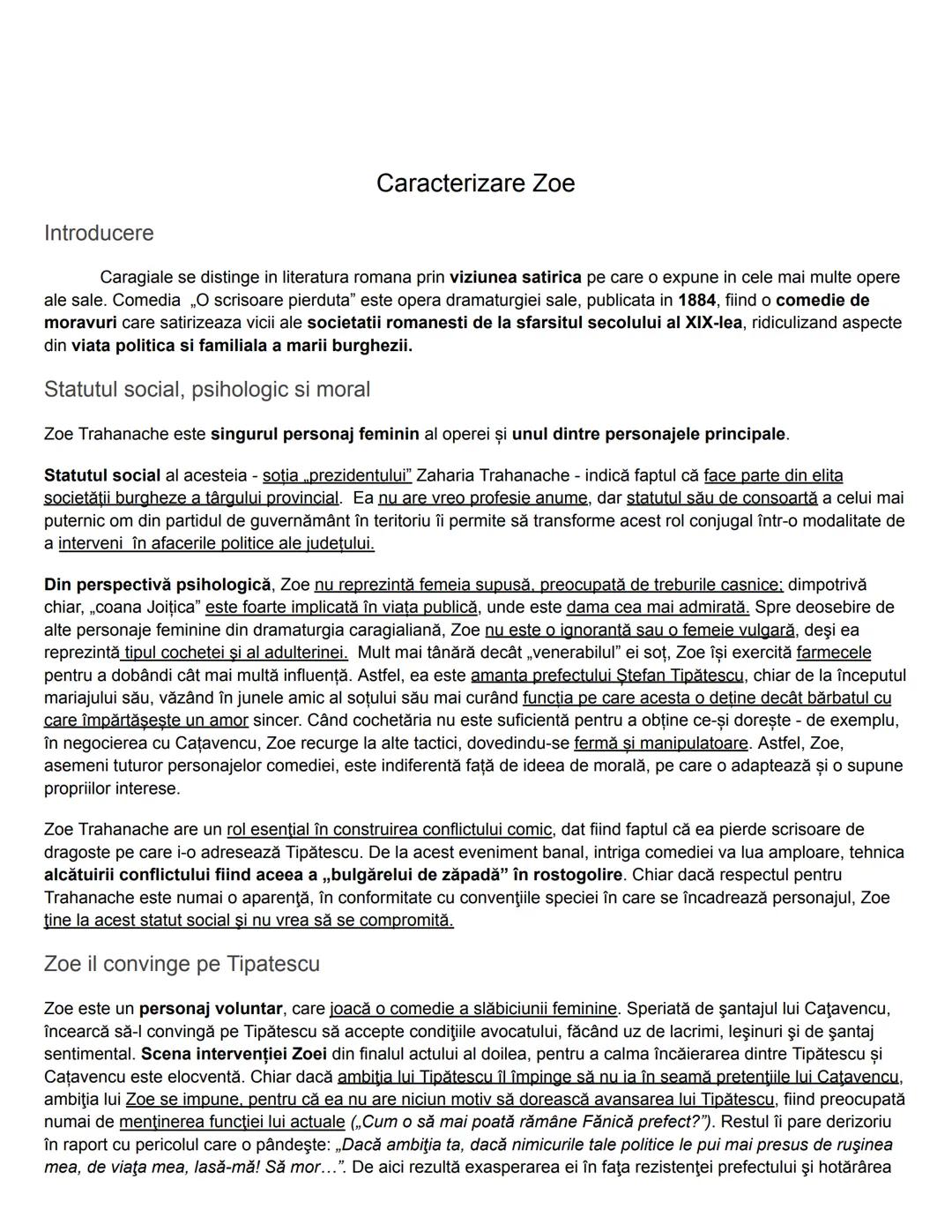 SCHEMA ESEU
REPERUL 1
- Statutul moral, social, psihologic Zoe
REPERUL 2
- Scena Zoe-Tipatescu
- Scena Zoe- Catavencu
REPERUL 3
- Conf