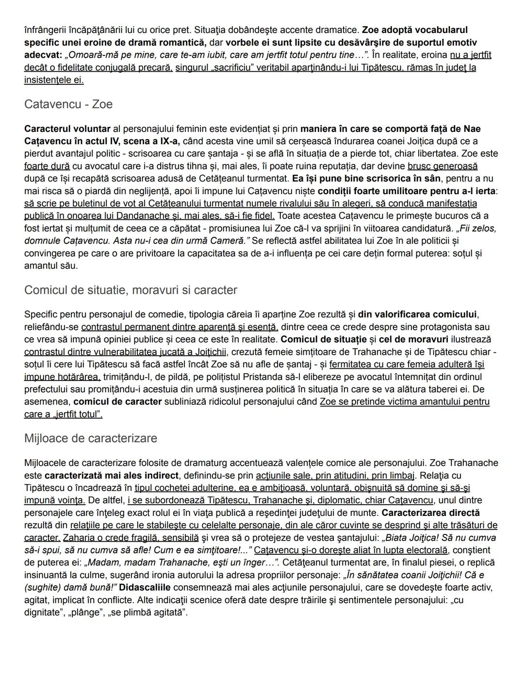 SCHEMA ESEU
REPERUL 1
- Statutul moral, social, psihologic Zoe
REPERUL 2
- Scena Zoe-Tipatescu
- Scena Zoe- Catavencu
REPERUL 3
- Conf