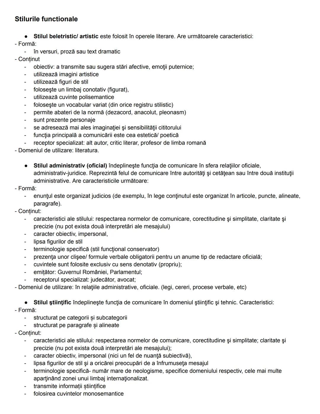 CONŢINUT:
* Tema textului;
* Idei principale care pot fi fapte, opinii, argumente;
* Instanţele comunicării: autor/narator/personaj/c