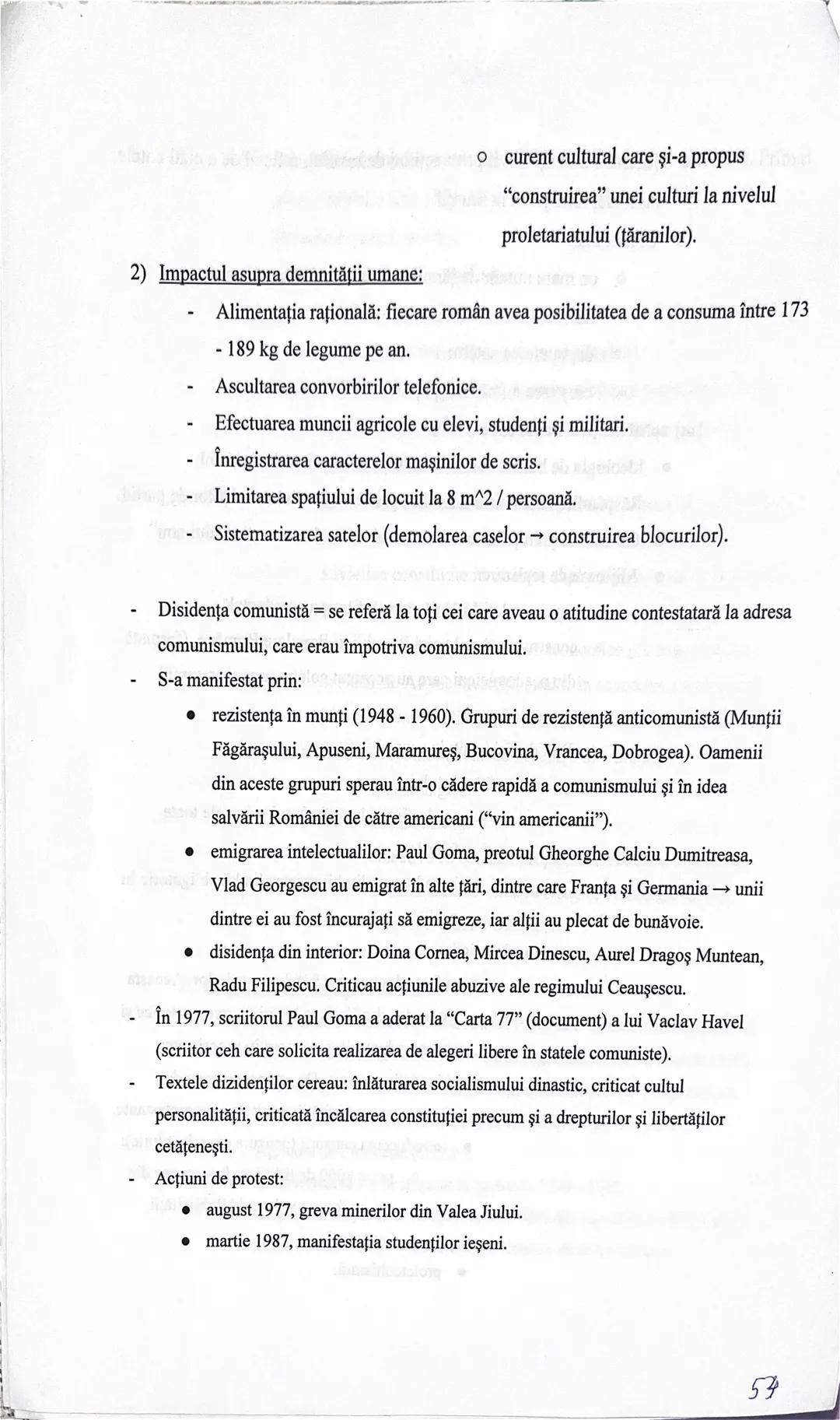# Capitolul 8 - România postbelică, Stalinism, național-comunism, disidență
(împotriva) comunistă
Metodele folosite de către comunişti pentr