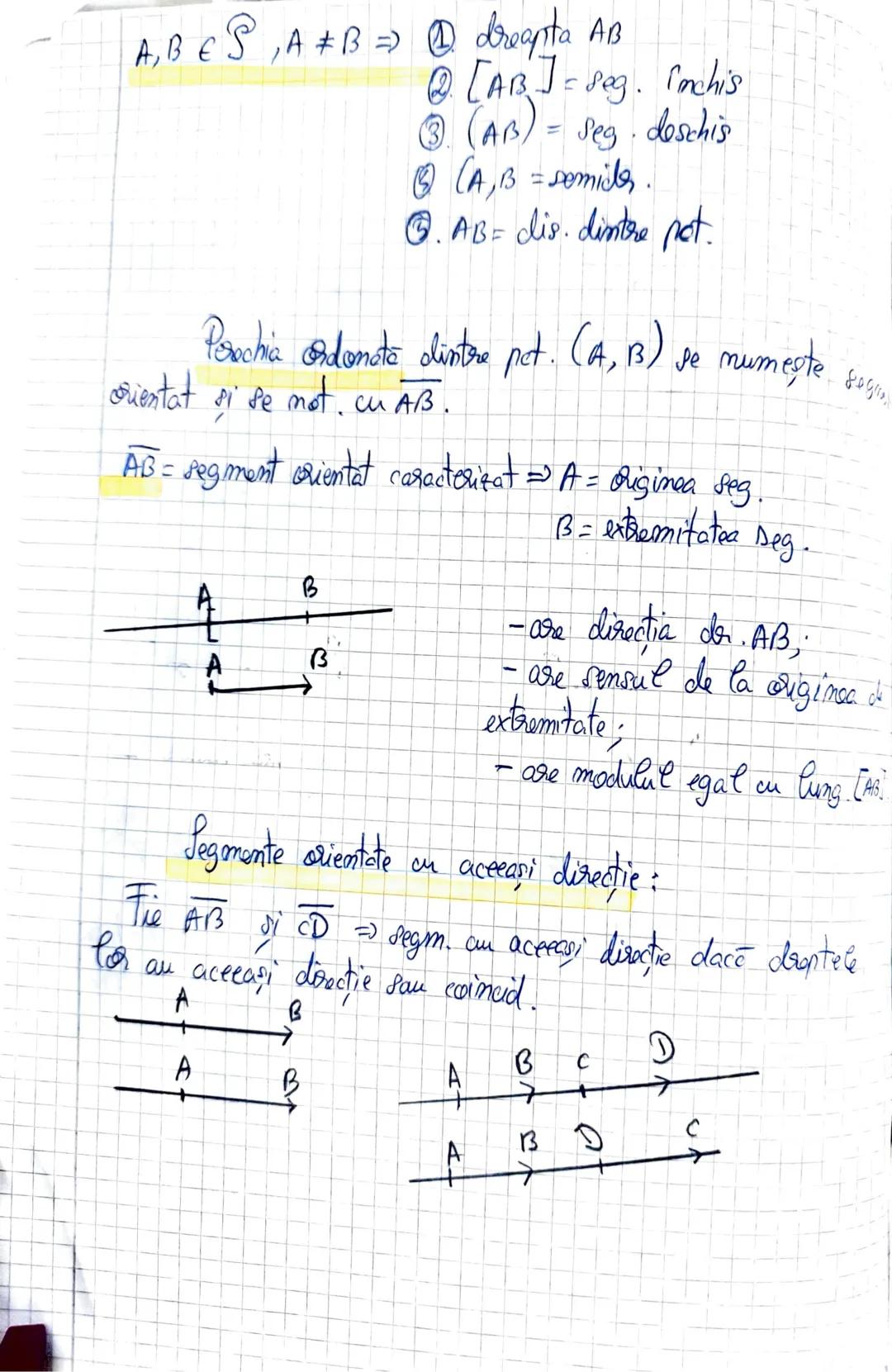 --- OCR Start ---
Vecto
P= multimea punctelor din plan
d= dreapta = & multime de puncte inclusa în plan
A, B = puncte dir plan A ed
puncte
I