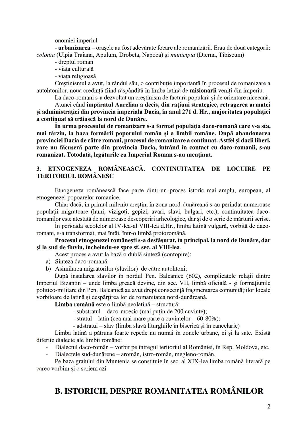 # Lecţii istorie
1.ROMANITATEA ROMÂNILOR – pg. 1-6
2.AUTONOMIILE LOCALE - pg. 7-14
3.DOMNITORII (EVUL MEDIU) – pg. 15-25
4.STATUL ROMÂN