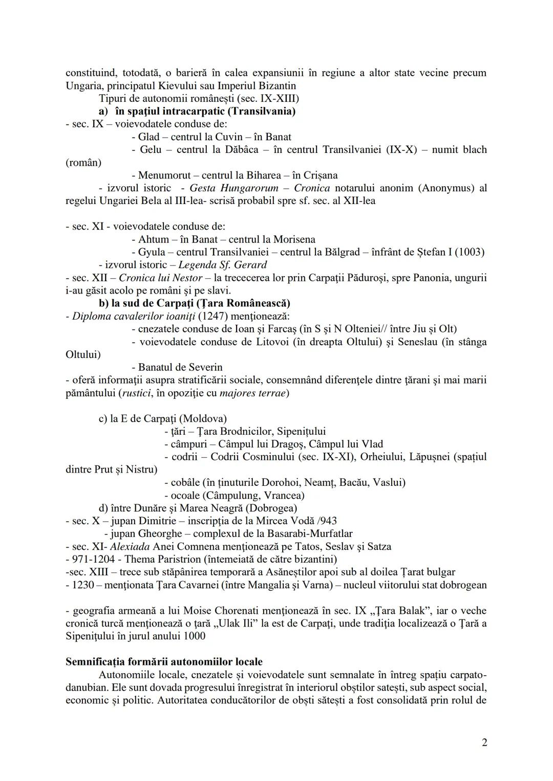 # Lecţii istorie
1.ROMANITATEA ROMÂNILOR – pg. 1-6
2.AUTONOMIILE LOCALE - pg. 7-14
3.DOMNITORII (EVUL MEDIU) – pg. 15-25
4.STATUL ROMÂN