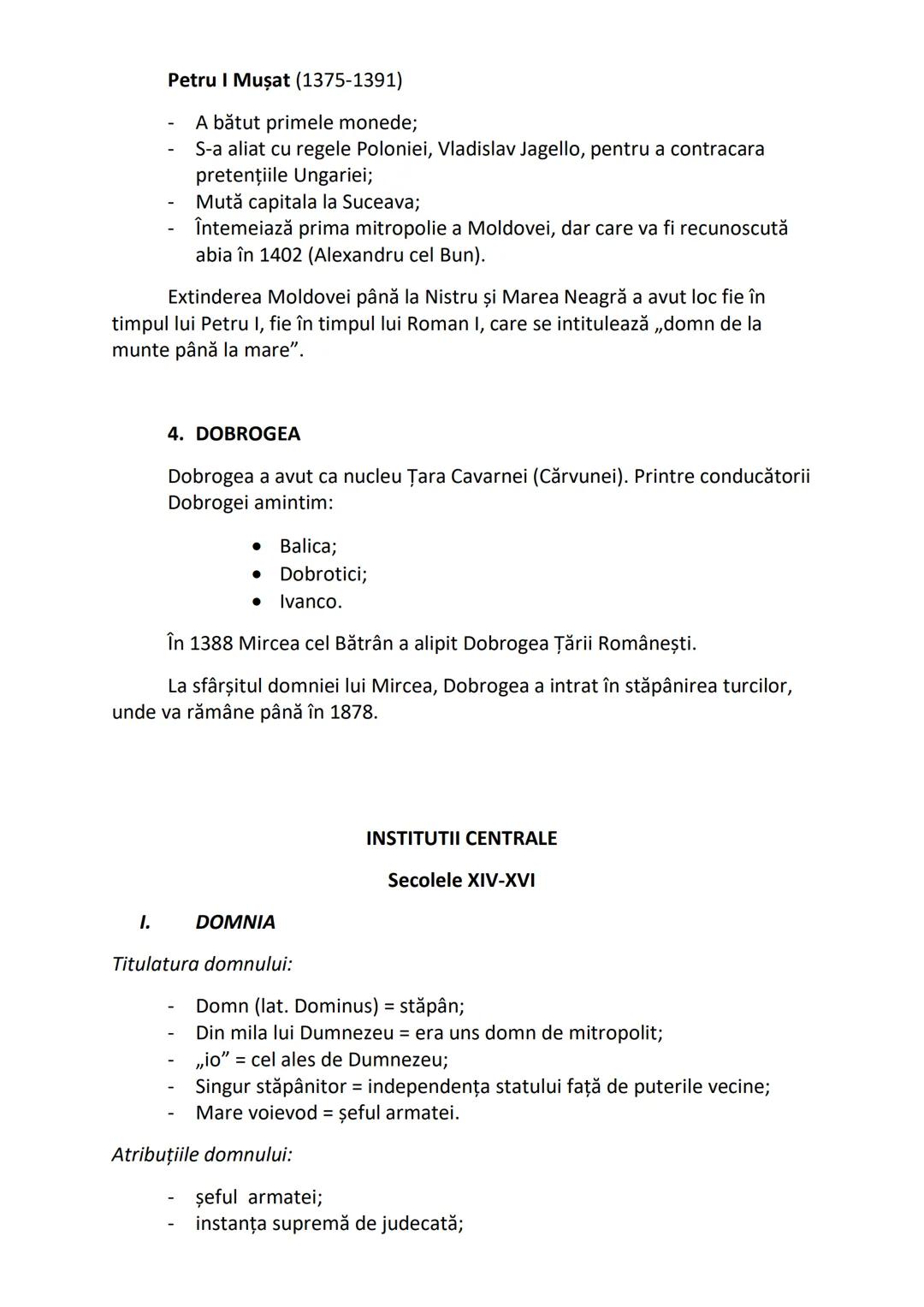 • Intern:
✓ Drumurile comerciale, ce legau Carpații de M. Neagră și
Europa Centrală de gurile Dunării
✓ Apariţia târgurilor şi a oraşelor
✓