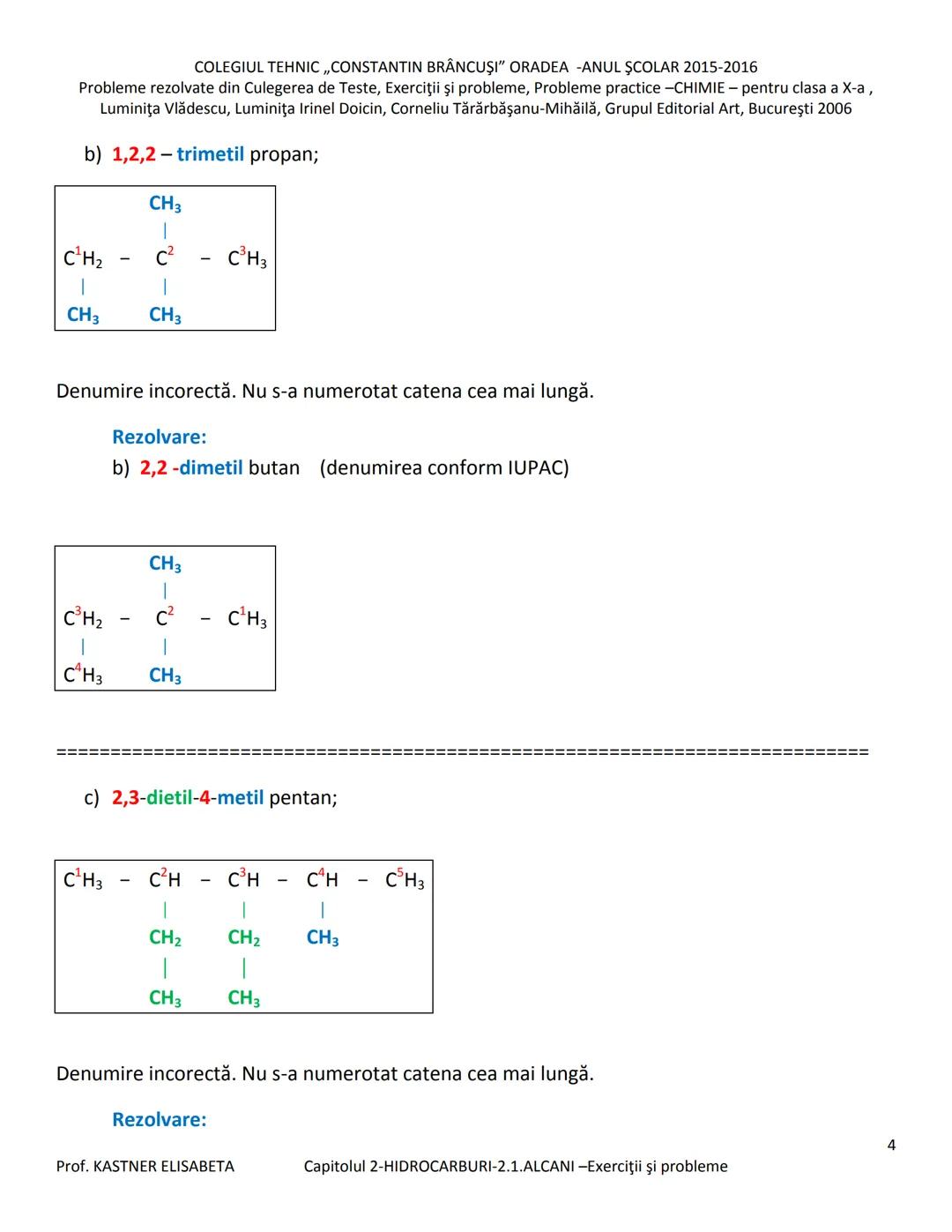 # COLEGIUL TEHNIC ,,CONSTANTIN BRĂNCUŞI” ORADEA - ANUL ŞCOLAR 2015-2016
Probleme rezolvate din Culegerea de Teste, Exerciții și probleme, P