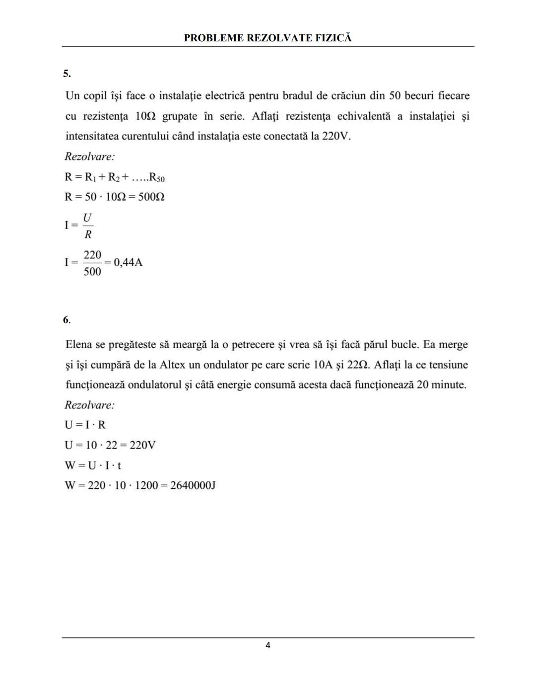 --- OCR Start ---
PROBLEME REZOLVATE FIZICĂ
PROBLEME REZOLVATE FIZICĂ
ELECTRICITATE
PROF. GLAVAN RODICA
1.
Un adaptor cu rezistența internă