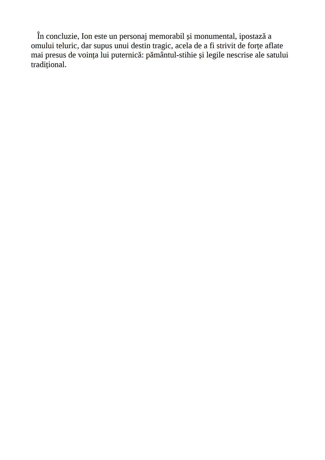 # „ ION “
DE LIVIU REBREANU
- caracterizarea personajului principal -
Liviu Rebreanu este considerat de către critica literară întemeieto