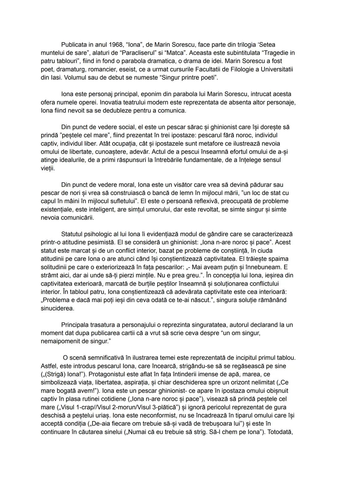 Marin Preda s-a nascut in Silistea-Grumesti, loc in care este plasata si actiunea
romanului. Acesta a scris nuvela "Calul", romanul "Cel mai
